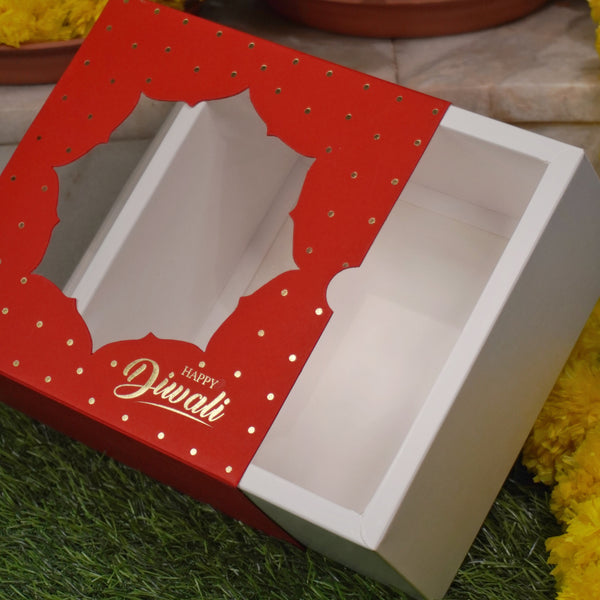 6 X 6 X 3.25 DIWALI '23 FESTIVE SLIDE BOX