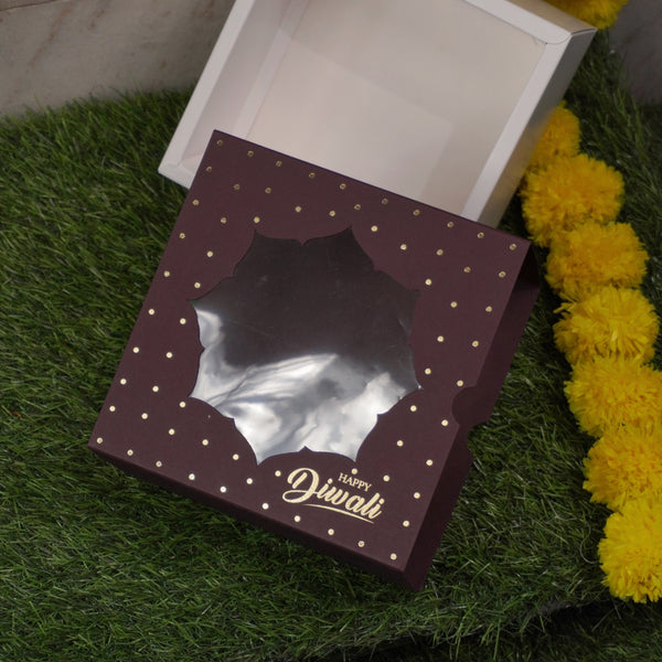 6 X 6 X 3.25 DIWALI '23 FESTIVE SLIDE BOX