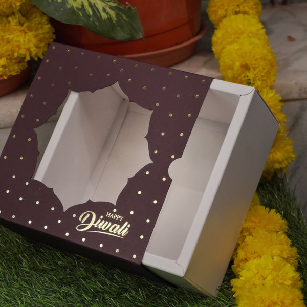 6 X 6 X 3.25 DIWALI '23 FESTIVE SLIDE BOX