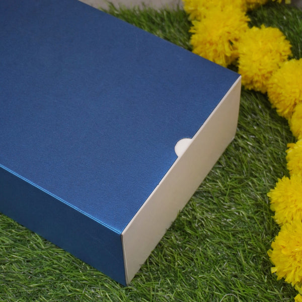 9 X 6 X 3.25 METALLIC FESTIVE SLIDE BOX