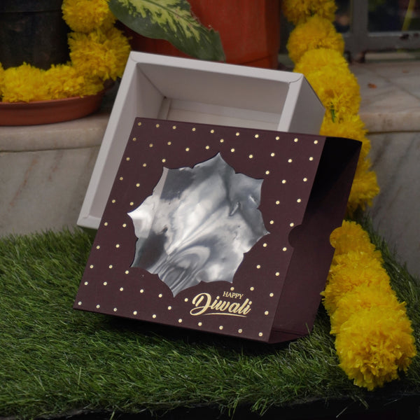 6 X 6 X 3.25 DIWALI '23 FESTIVE SLIDE BOX