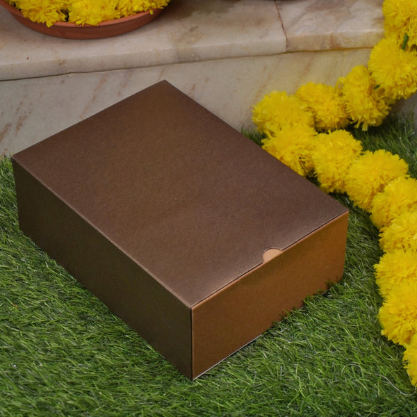 9 X 6 X 3.25 METALLIC FESTIVE SLIDE BOX