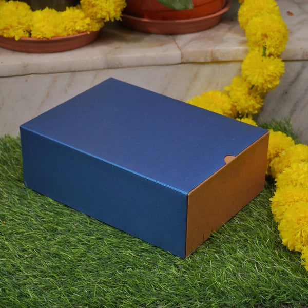 9 X 6 X 3.25 METALLIC FESTIVE SLIDE BOX