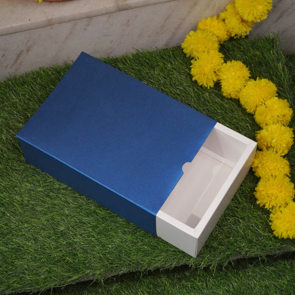 9 X 6 X 3.25 METALLIC FESTIVE SLIDE BOX
