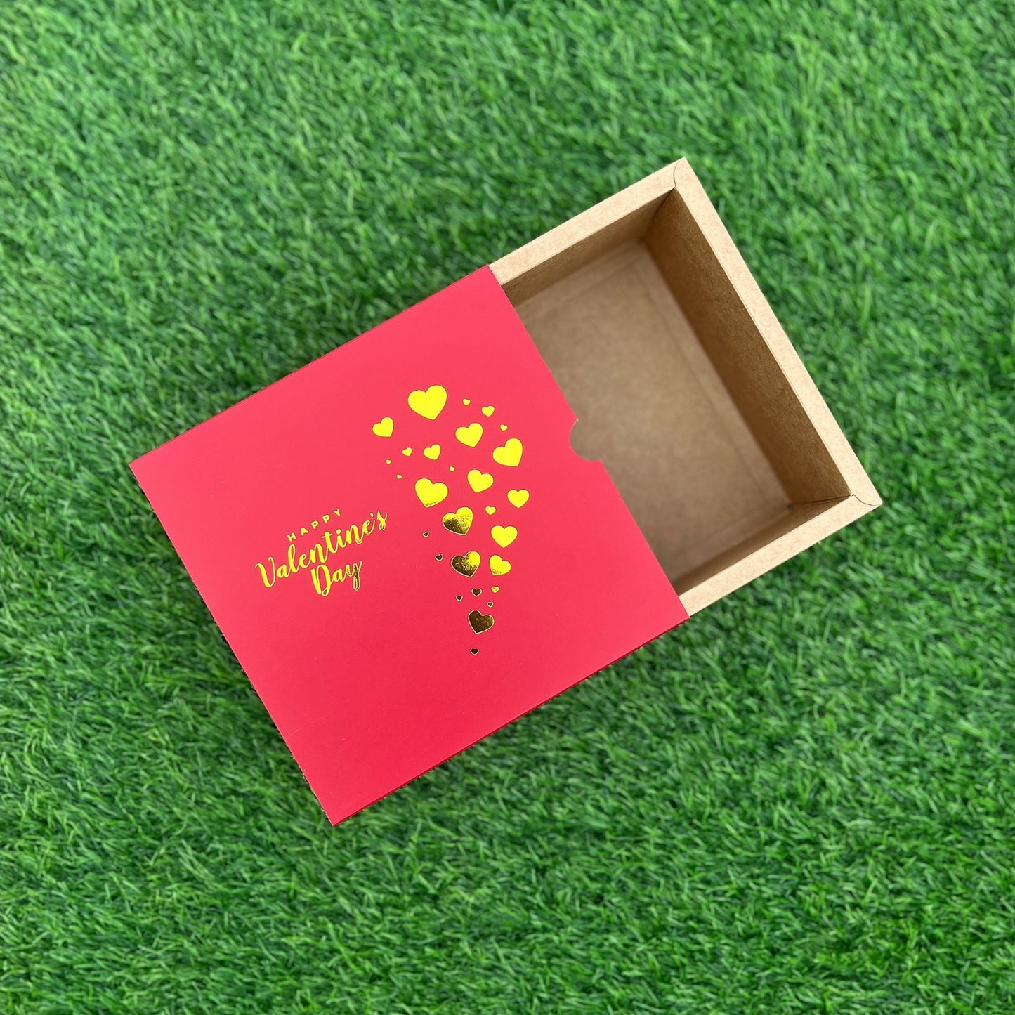 6 X 6 X 3.25 VALENTINE'S (25) (G) SLIDE BOX