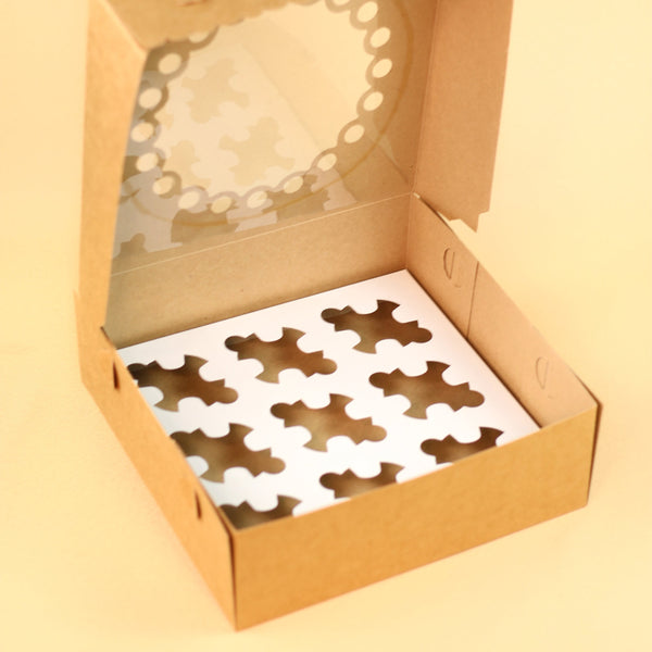 9 PC CUPCAKE WINDOW BOX