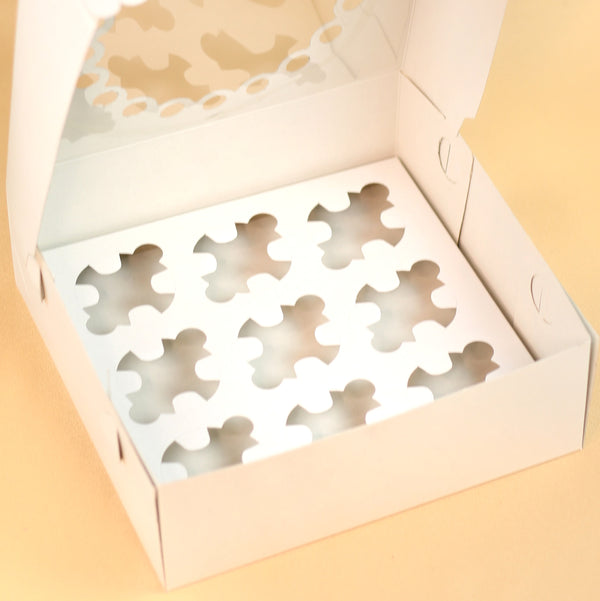 9 PC CUPCAKE WINDOW BOX