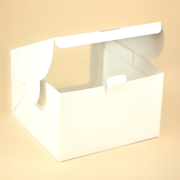 WHITE DUAL WINDOW CAKE BOX