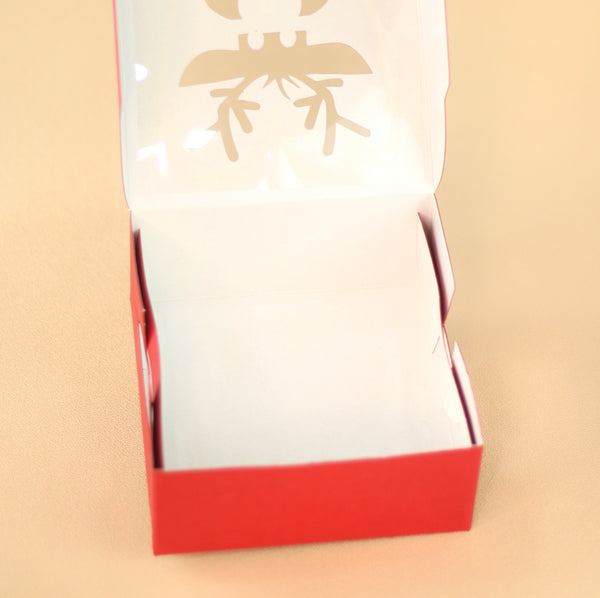 6 X 6 X 3 REINDEER WINDOW BOX | HALF KG PLUM CAKE BOX
