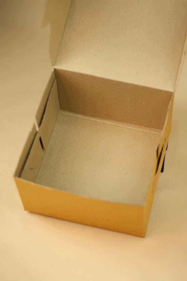 BROWN CORRUGATED CAKE BOX