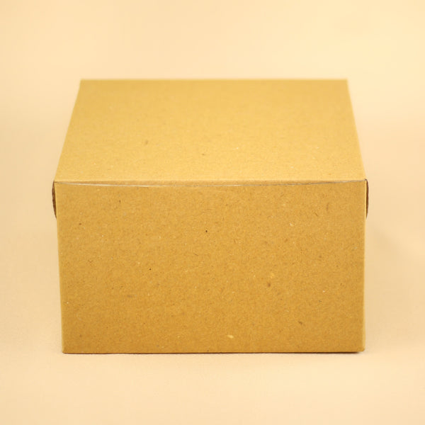 BROWN CORRUGATED CAKE BOX
