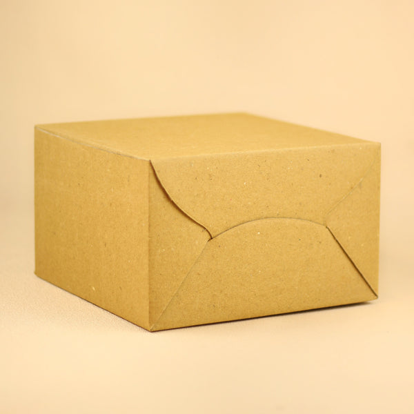 BROWN CORRUGATED CAKE BOX