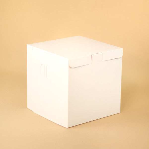 WHITE TALL CAKE BOX
