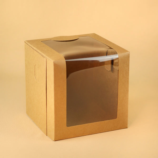 KRAFT TALL WINDOW CAKE BOX