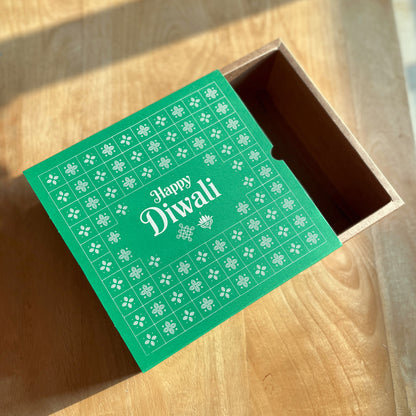 9 X 9 X 3.25 DIWALI 26 (SC) SLIDE BOX