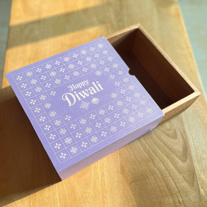 9 X 9 X 3.25 DIWALI 26 (SC) SLIDE BOX