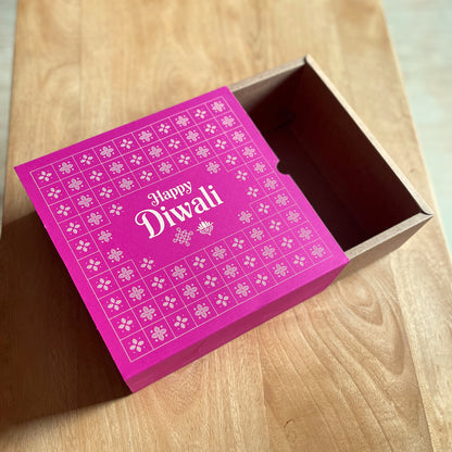 9 X 9 X 3.25 DIWALI 26 (SC) SLIDE BOX