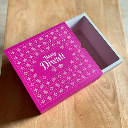 9 X 9 X 3.25 DIWALI 26 (SC) SLIDE BOX