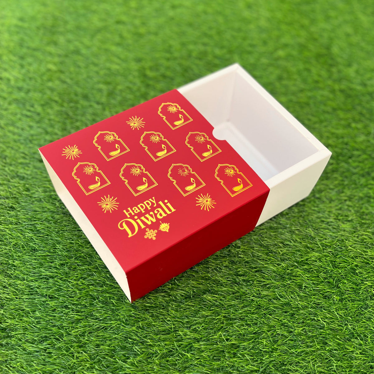 6 X 6 X 3.25 DIWALI 26 (G) SLIDE BOX
