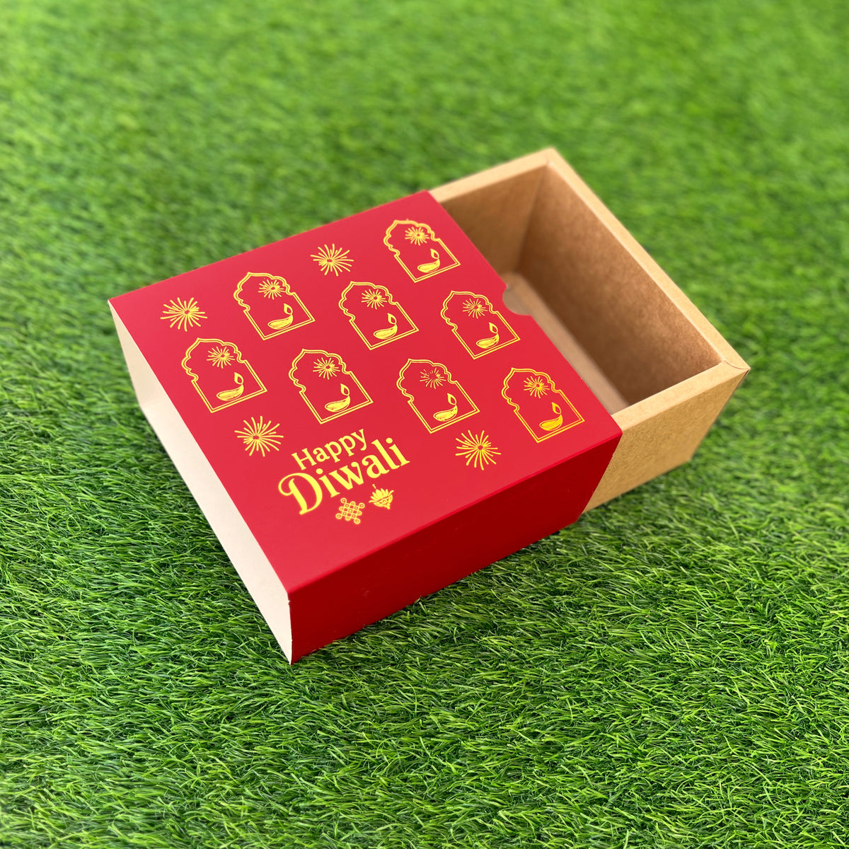 6 X 6 X 3.25 DIWALI 26 (G) SLIDE BOX