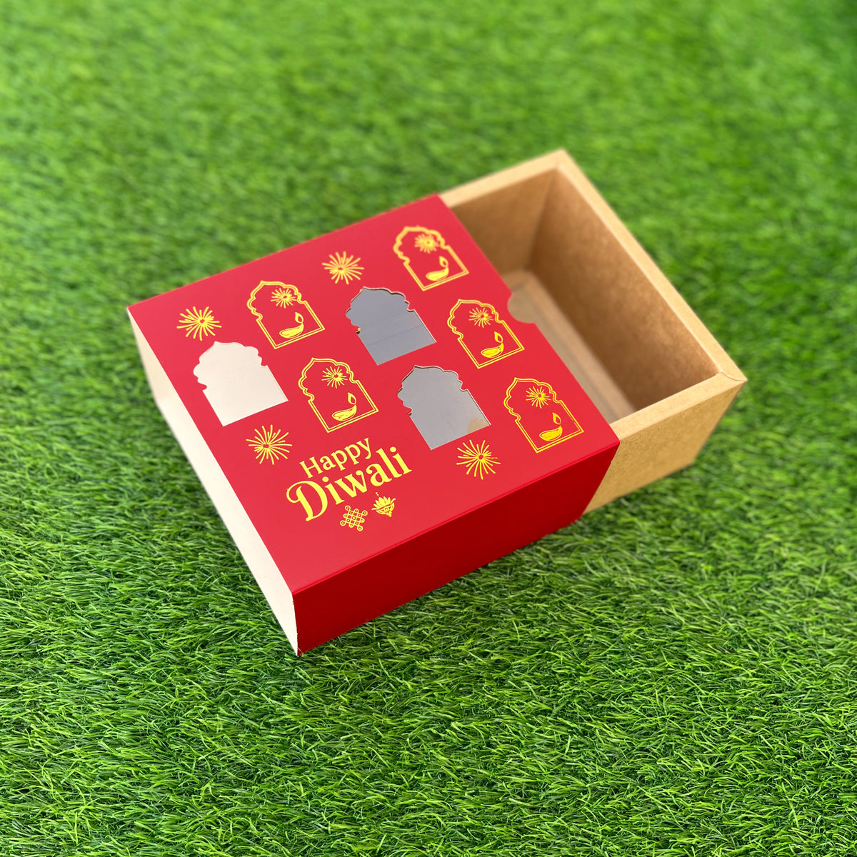 6 X 6 X 3.25 DIWALI 26 (G) SLIDE WINDOW BOX