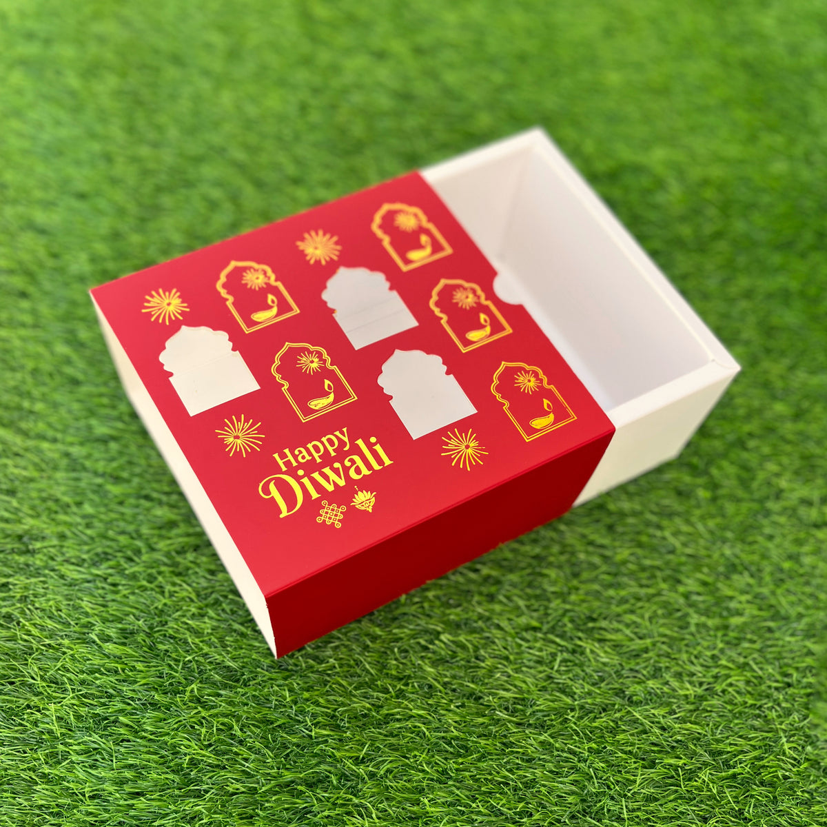 6 X 6 X 3.25 DIWALI 26 (G) SLIDE WINDOW BOX
