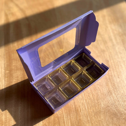 8 PC CHOCOLATE WINDOW BOX