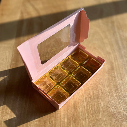 8 PC CHOCOLATE WINDOW BOX