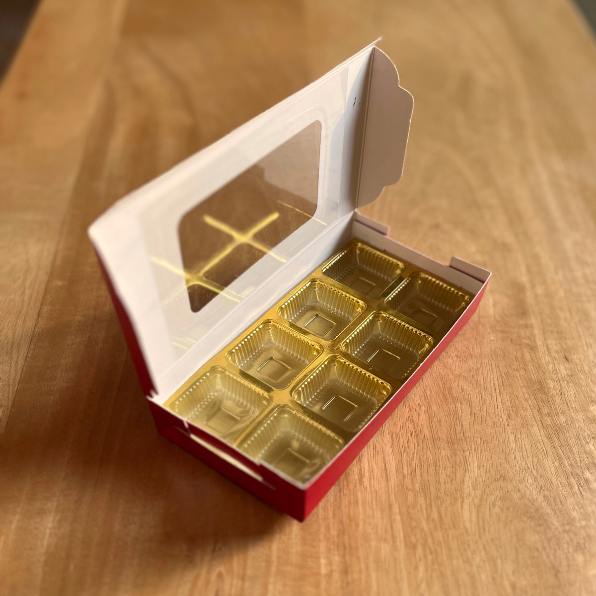 8 PC CHOCOLATE WINDOW BOX