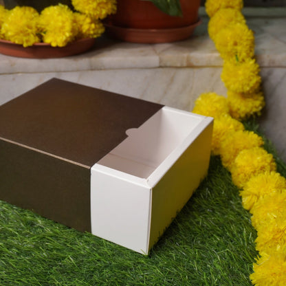 6 X 6 X 3.25 METALLIC SLIDE BOX