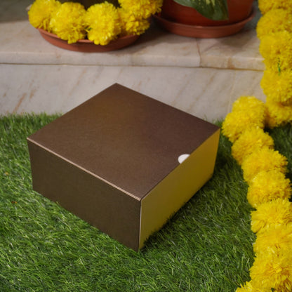 6 X 6 X 3.25 METALLIC SLIDE BOX