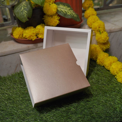 6 X 6 X 3.25 METALLIC SLIDE BOX