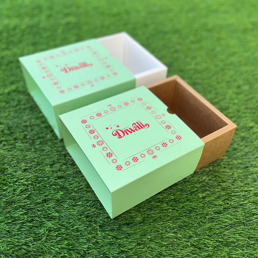 6 X 6 X 3.25 DIWALI 25 (SC) SLIDE BOX