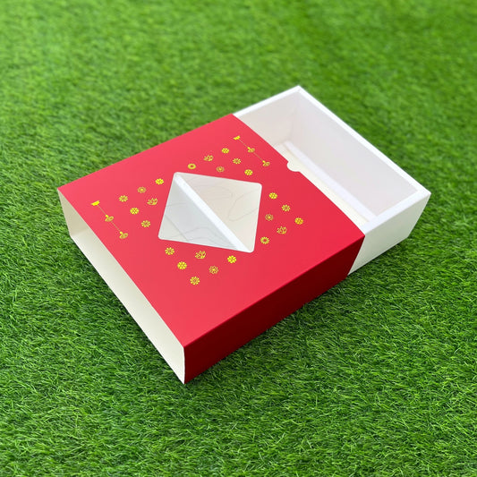 9 X 9 X 3.25 DIWALI 25 (G) SLIDE WINDOW BOX