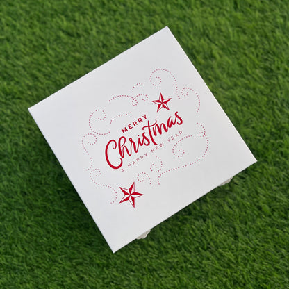 8 X 8 X 3.5 CHRISTMAS (24) BOX | 1 KG PLUM CAKE BOX