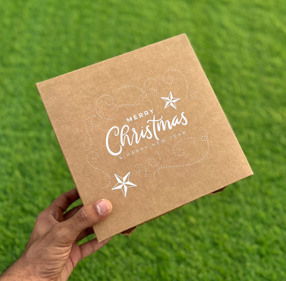 8 X 8 X 3.5 CHRISTMAS (24) BOX | 1 KG PLUM CAKE BOX