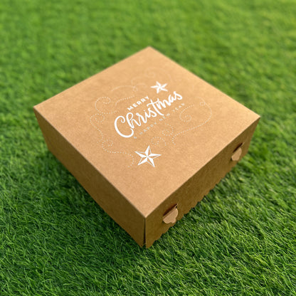 8 X 8 X 3.5 CHRISTMAS (24) BOX | 1 KG PLUM CAKE BOX