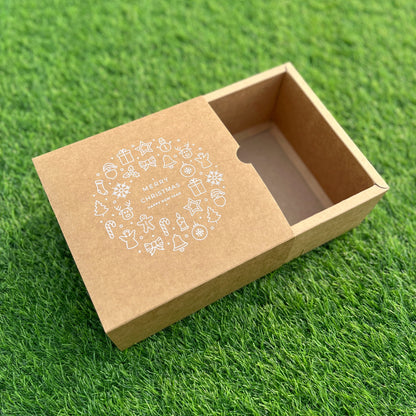 6 X 6 X 3.25 CHRISTMAS (24) SLIDE BOX