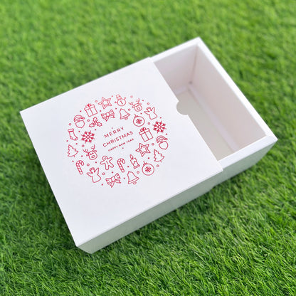 6 X 6 X 3.25 CHRISTMAS (24) SLIDE BOX