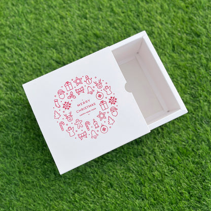 6 X 6 X 3.25 CHRISTMAS (24) SLIDE BOX