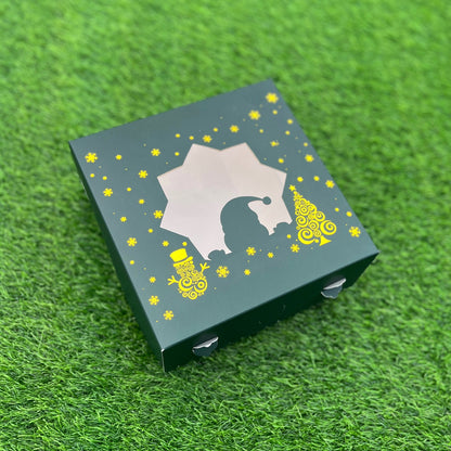 8 X 8 X 3.5 CHRISTMAS (25) (G) WINDOW BOX | 1 KG PLUM CAKE BOX