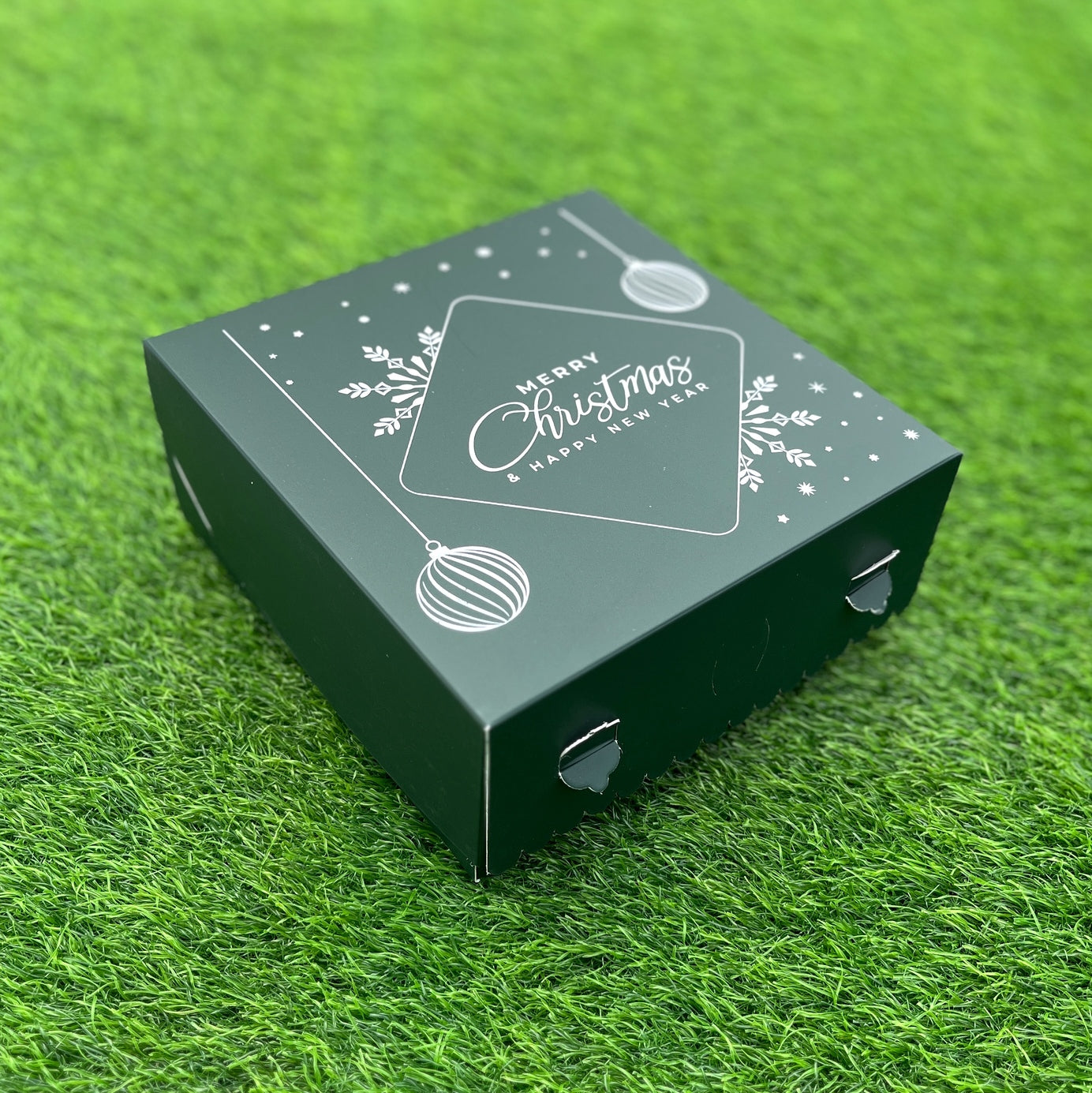 8 X 8 X 3.5 CHRISTMAS (25) (SC) BOX | 1 KG PLUM CAKE BOX