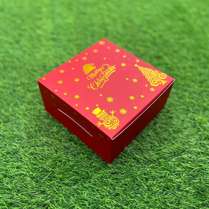 6 X 6 X 3 CHRISTMAS (25) (G) BOX | HALF KG PLUM CAKE BOX