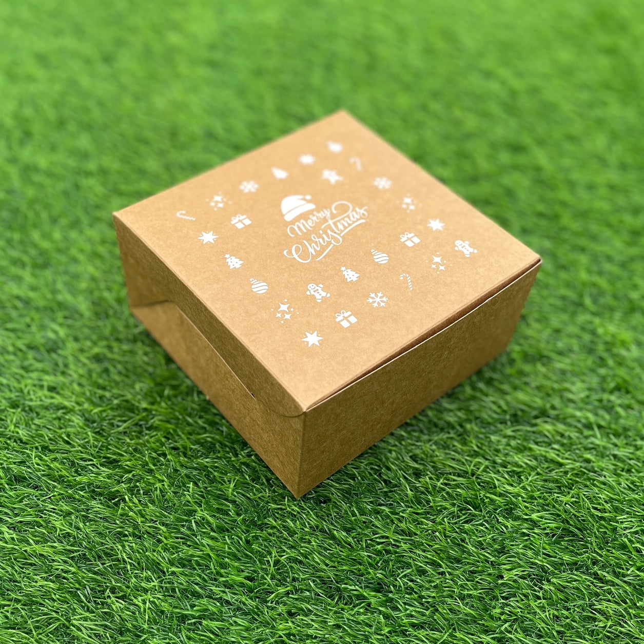 6 X 6 X 3 CHRISTMAS (25) (SC) BOX | HALF KG PLUM CAKE BOX