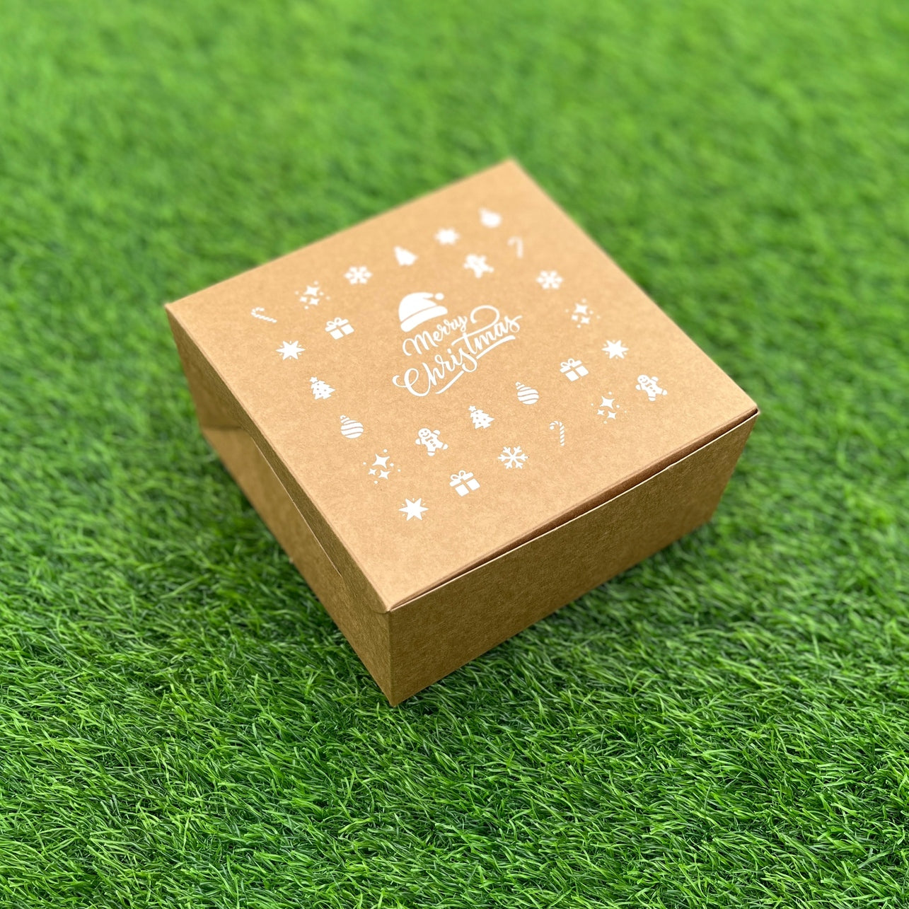 6 X 6 X 3 CHRISTMAS (25) (SC) BOX | HALF KG PLUM CAKE BOX