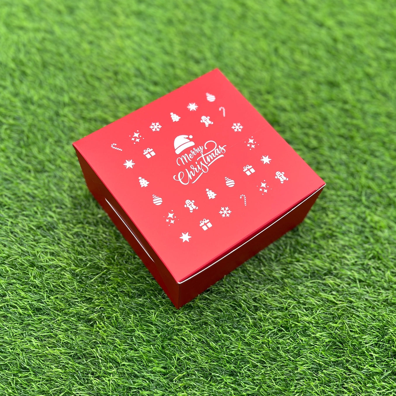 6 X 6 X 3 CHRISTMAS (25) (SC) BOX | HALF KG PLUM CAKE BOX