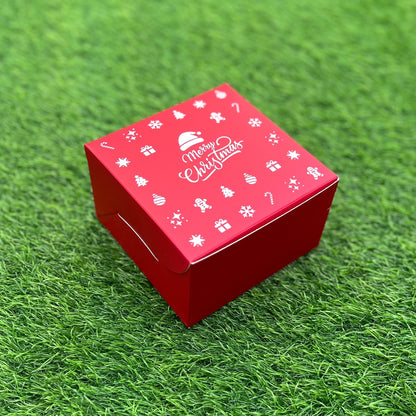 5 X 5 X 3 CHRISTMAS (25) (SC) BOX | QUARTER KG PLUM CAKE BOX