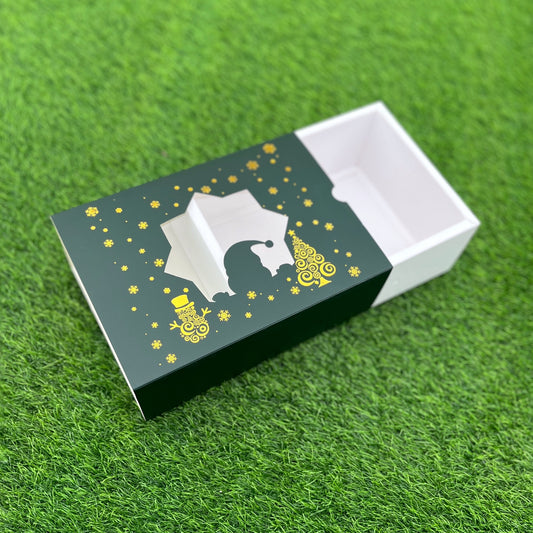 9 X 6 X 3.25 CHRISTMAS (G) (25) WINDOW SLIDE BOX