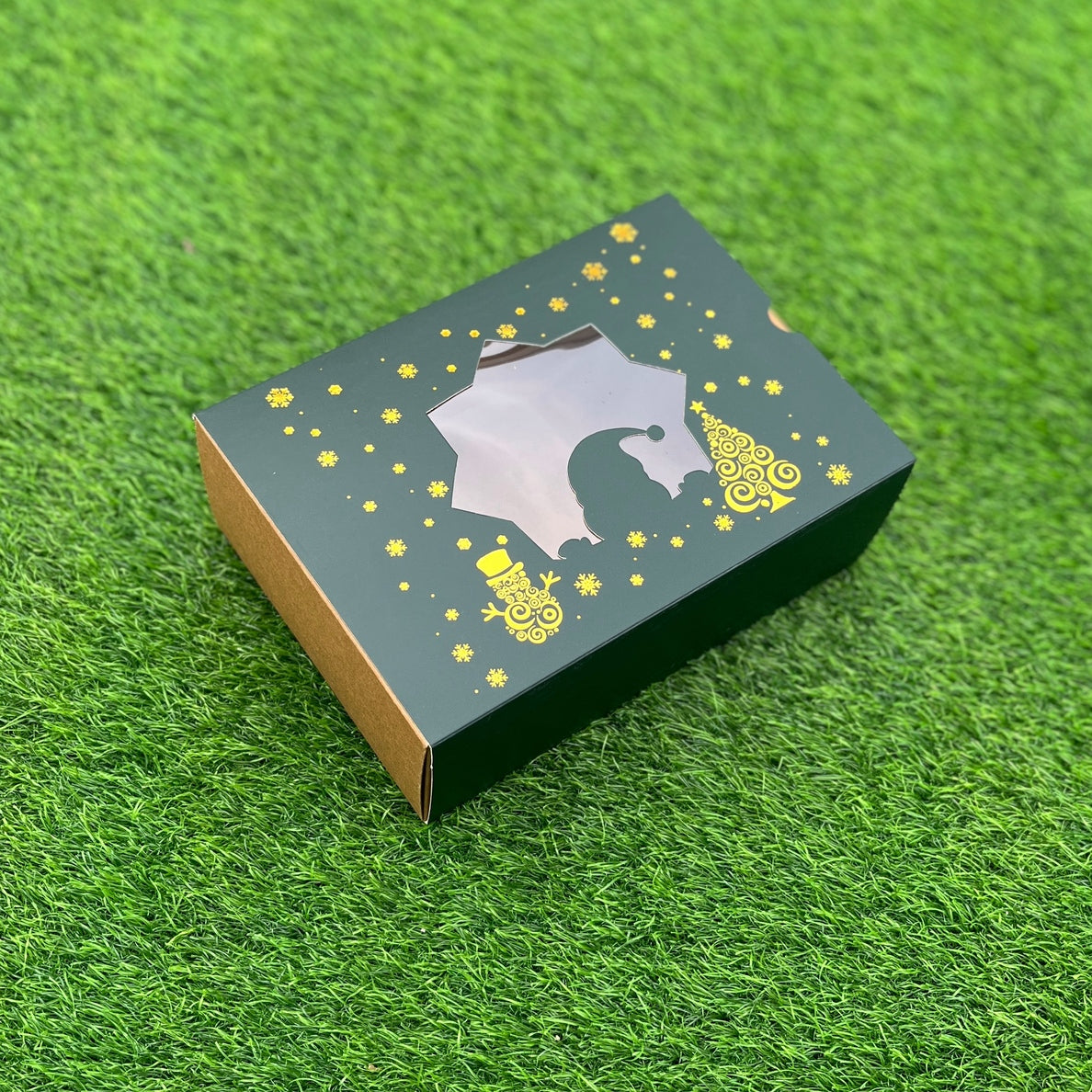 9 X 6 X 3.25 CHRISTMAS (G) (25) WINDOW SLIDE BOX