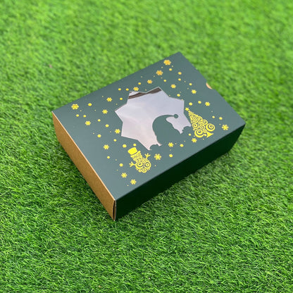 9 X 6 X 3.25 CHRISTMAS (G) (25) WINDOW SLIDE BOX